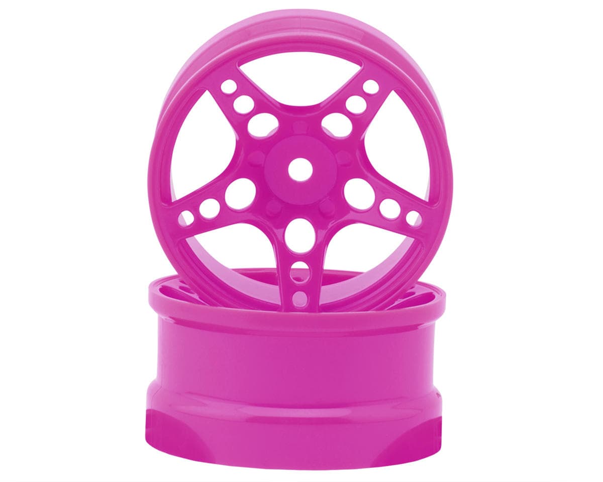 24K RC Technology 1/10 R-Fighter Drift Wheels (Purple) (2) (8mm Offset) w/12mm Hex