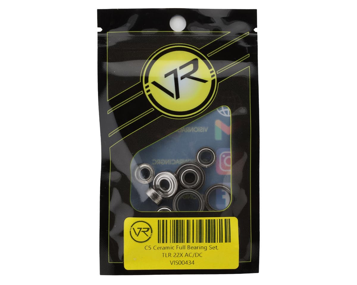 Vision Racing TLR 22X AC/DC C5 Ceramic Full Bearing Set