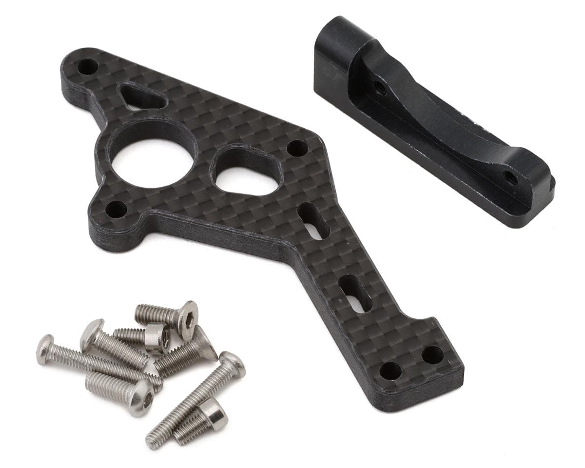 Vision Racing Team Associated RC10 Carbon Fiber Chassis Stiffener & Motor Mount Set (B7/B7.1/T7/SC7)