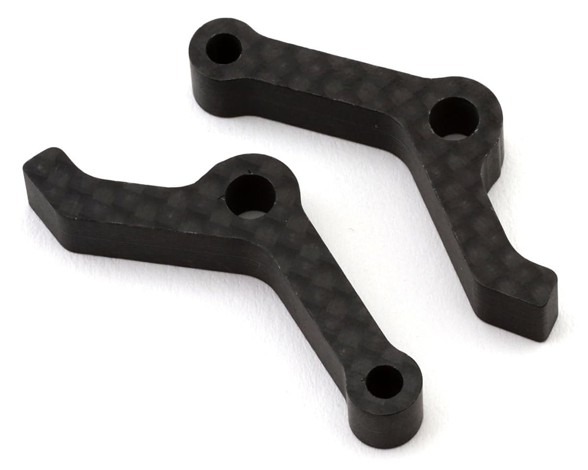 XRAY RX8E 2026 Carbon Fiber Front Downstop Backstops (2)
