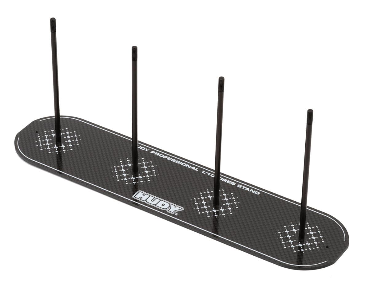 Hudy 1/10 Electric Carbon Fiber Touring Car Tire Stand w/Hard Case