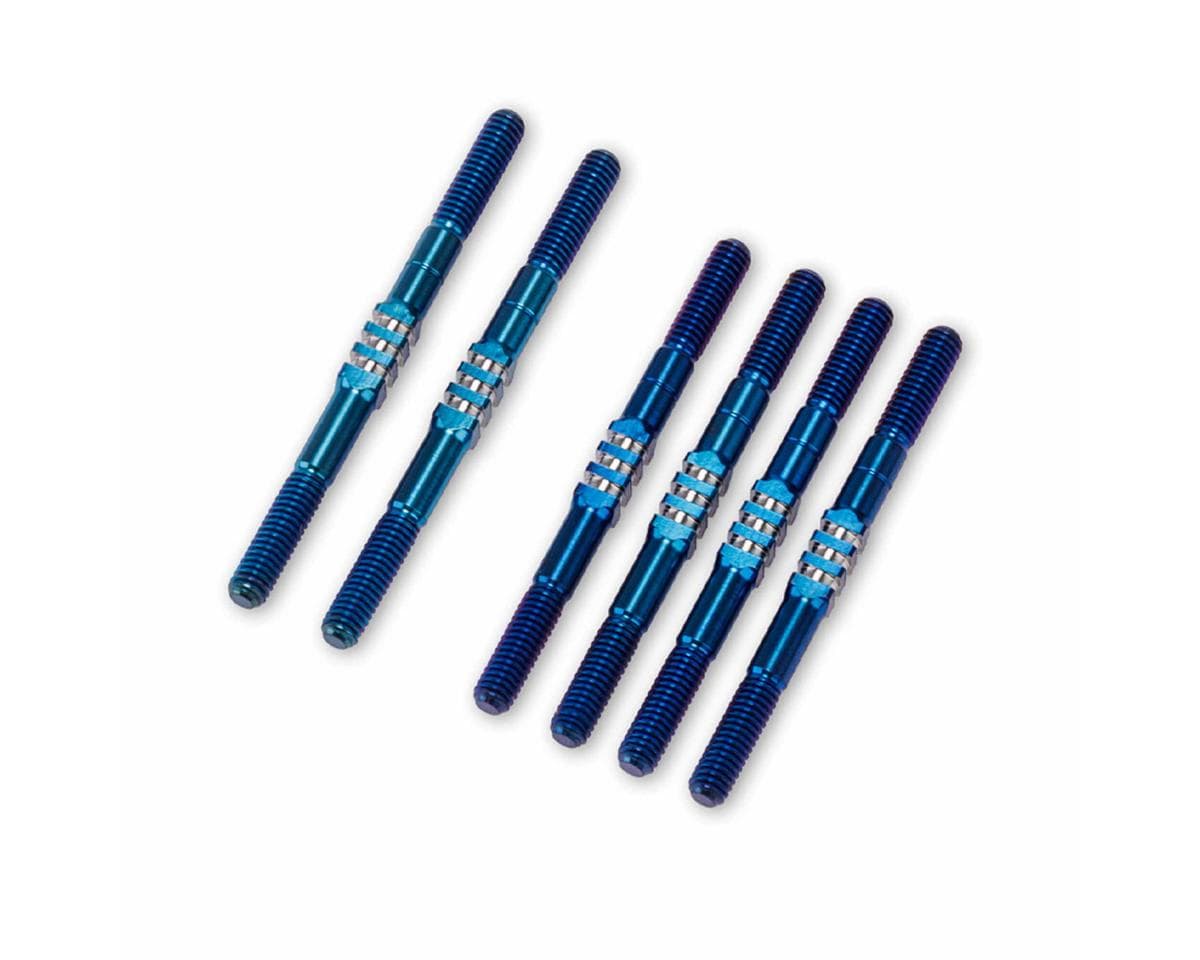 JConcepts TLR 22X 3.5mm Fin Titanium Turnbuckles Set (Blue)