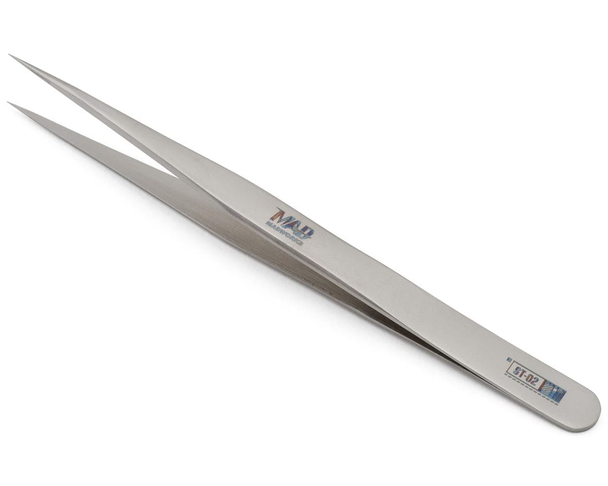 MADWORKS Stainless Steel Straight Tweezers