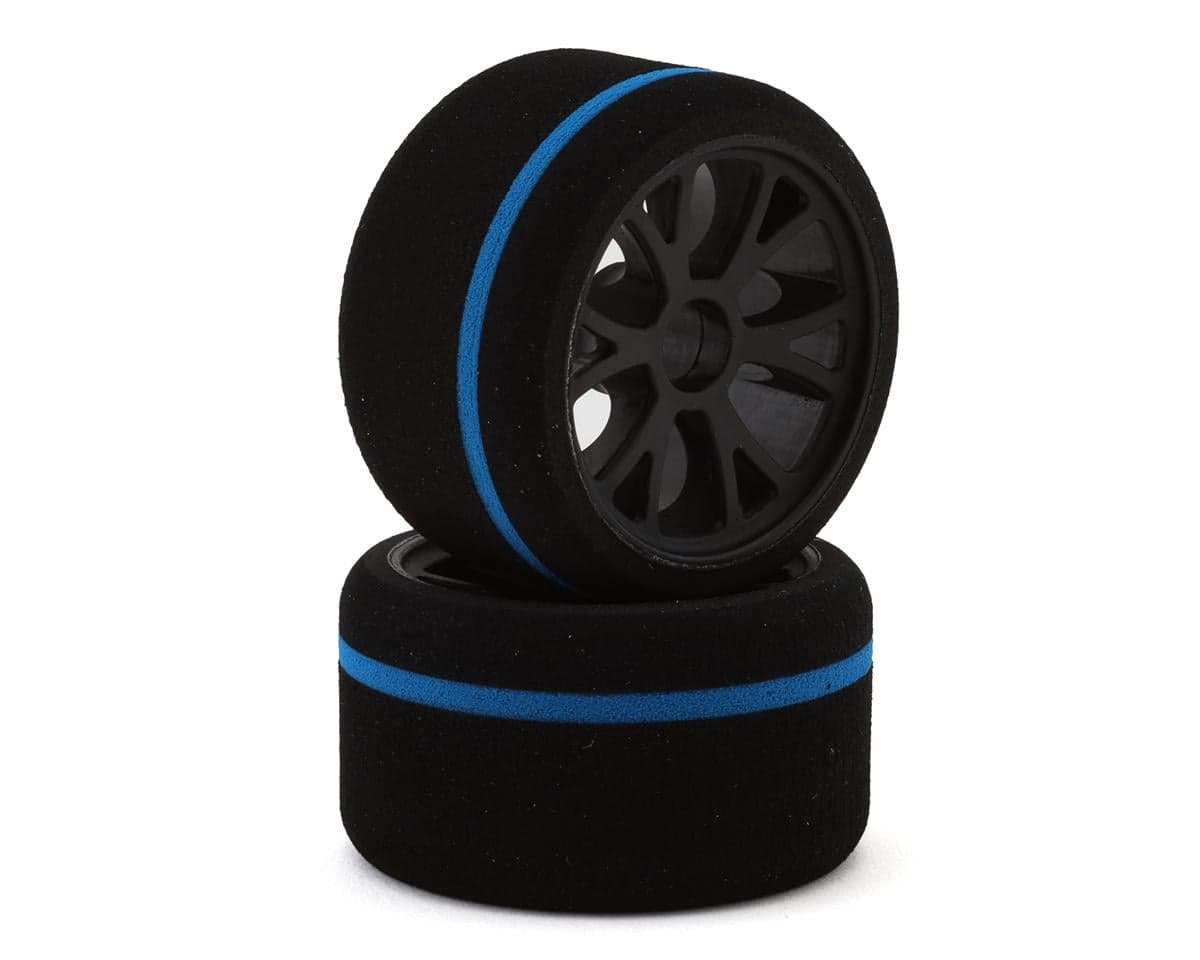 eXcelerate 1/12 Pan Car Pre-Mounted Front Foam Tires (2) (Spec)