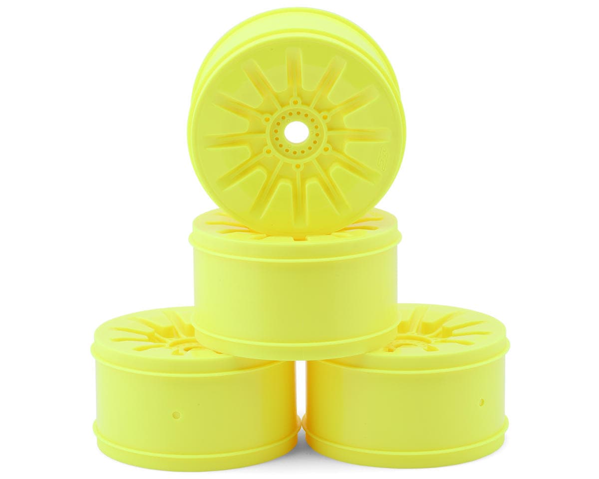 JConcepts Pioneer 4.0" Standard Offset 1/8 Truck Wheels (Yellow) (4)