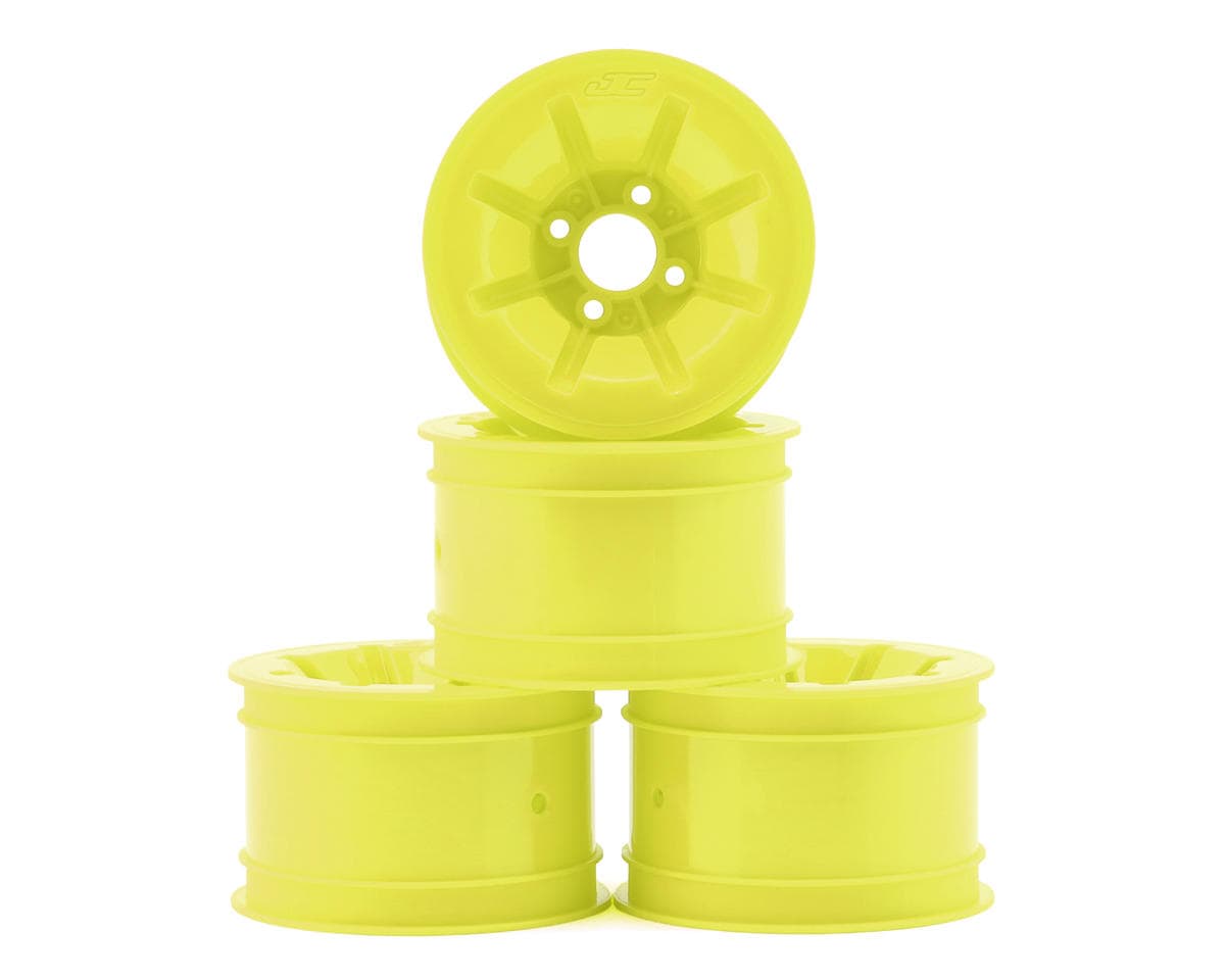 JConcepts RC10 Pioneer 2.2 Rear Wheels w/Adapters (Yellow) (4)