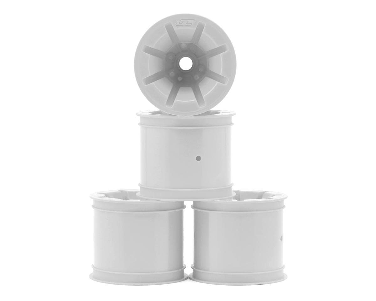 JConcepts RC10T Pioneer 2.2 Bearing Front Wheels (White) (4)