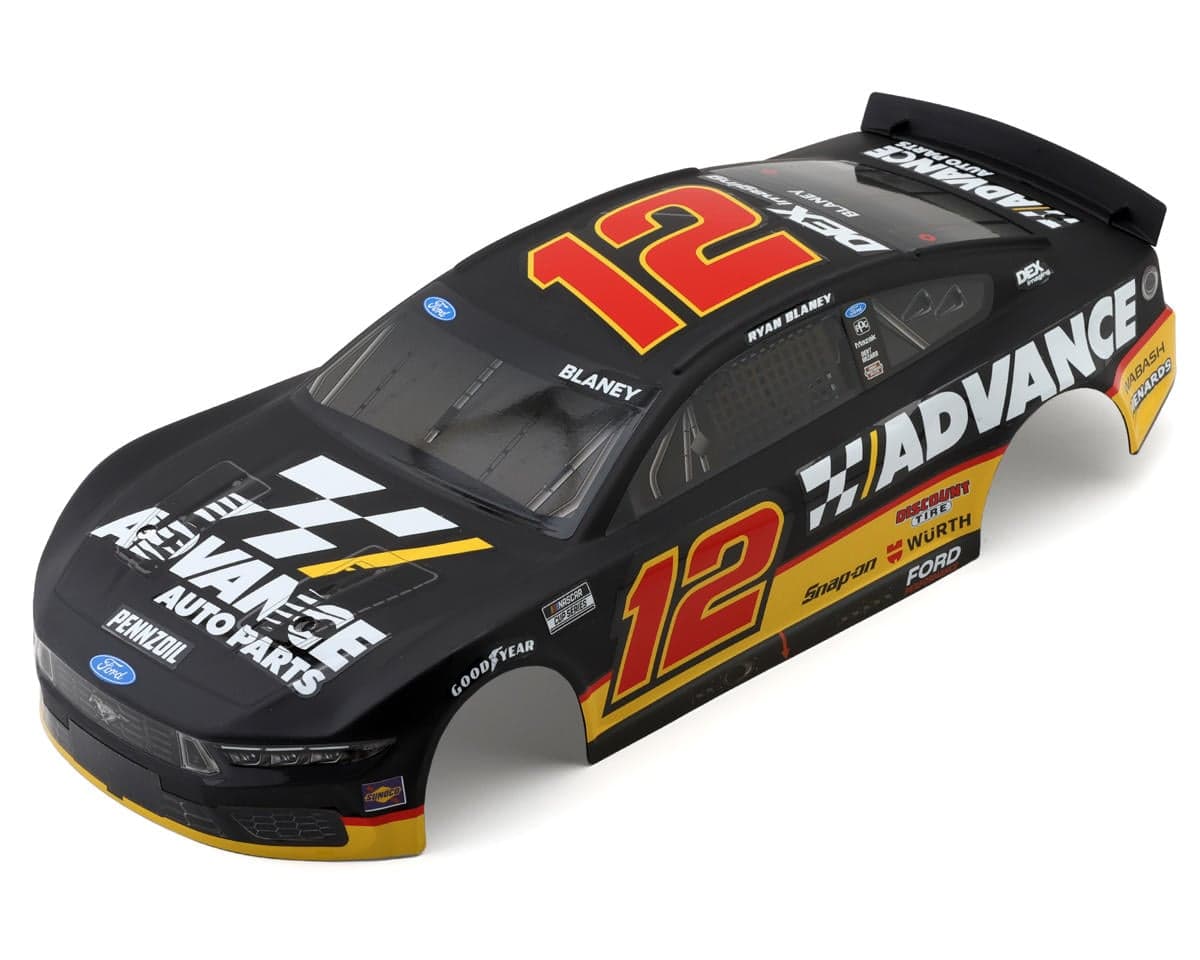 Losi NASCAR Ryan Blaney #12 Advance Auto Parts 2025 Ford Mustang Pre-Painted Body