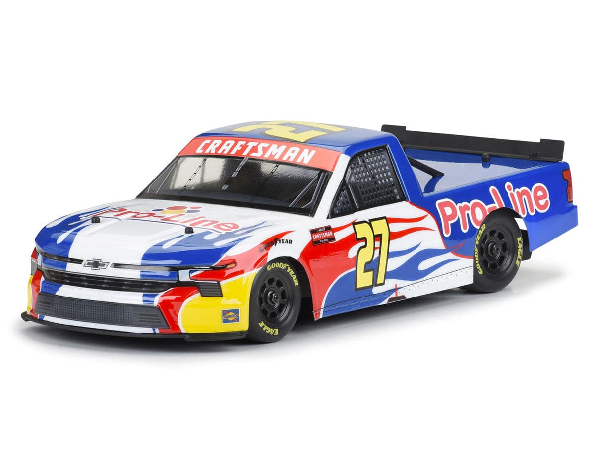 Pro-Line Losi® NASCAR® 2024 Chevy Silverado Truck Pre-Cut Body (Clear)