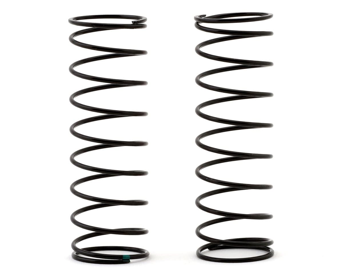 Team Losi Racing 22X 13mm Rear Shock Springs (2) (Green/2.22lb)
