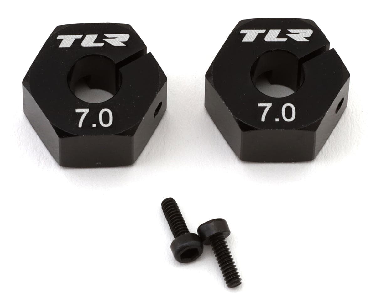 Team Losi Racing 22X Aluminum 12mm Wheel Hex (2) (7mm)