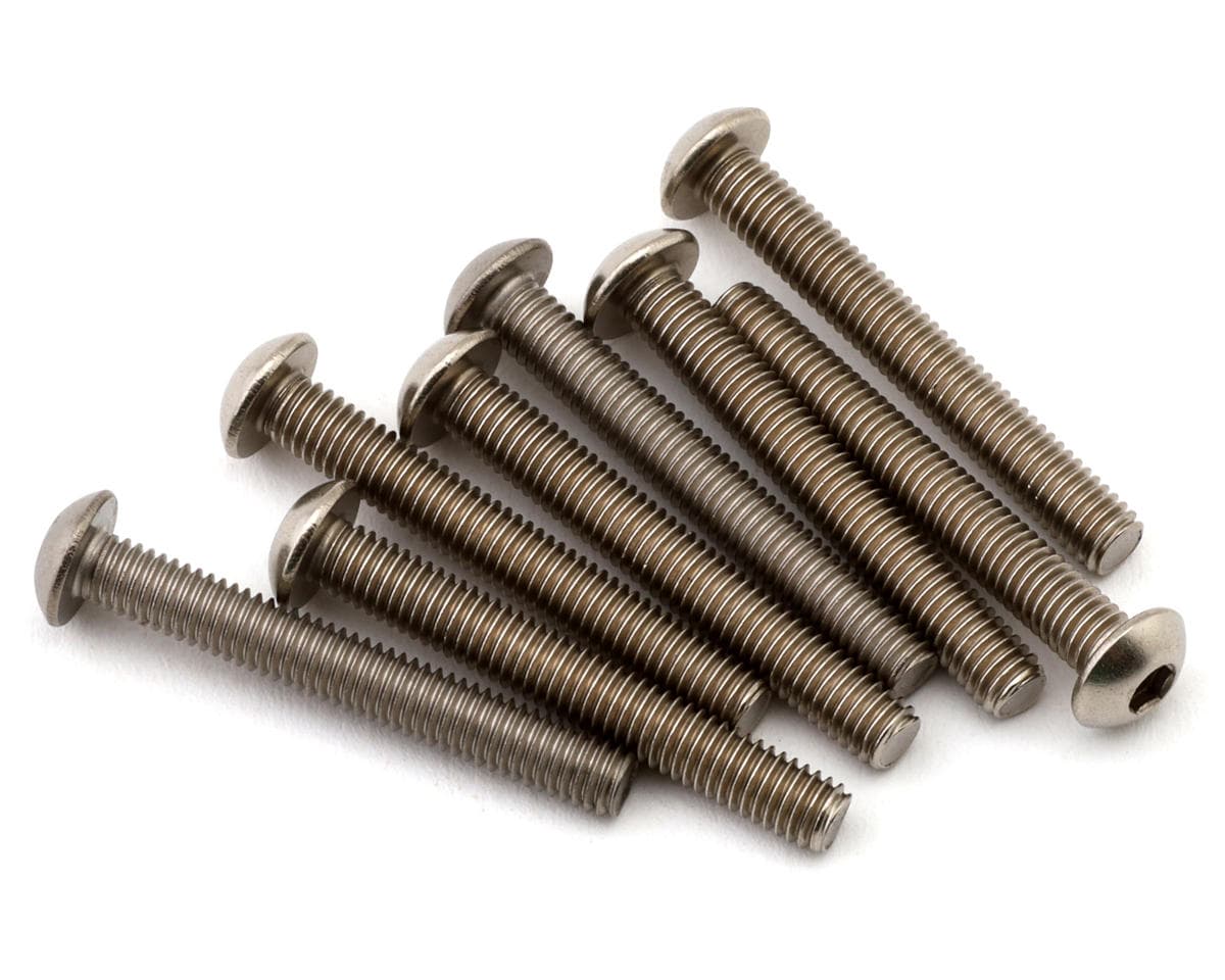 Mugen Seiki 3x23mm SIG Titanium Button Head Screws (8)