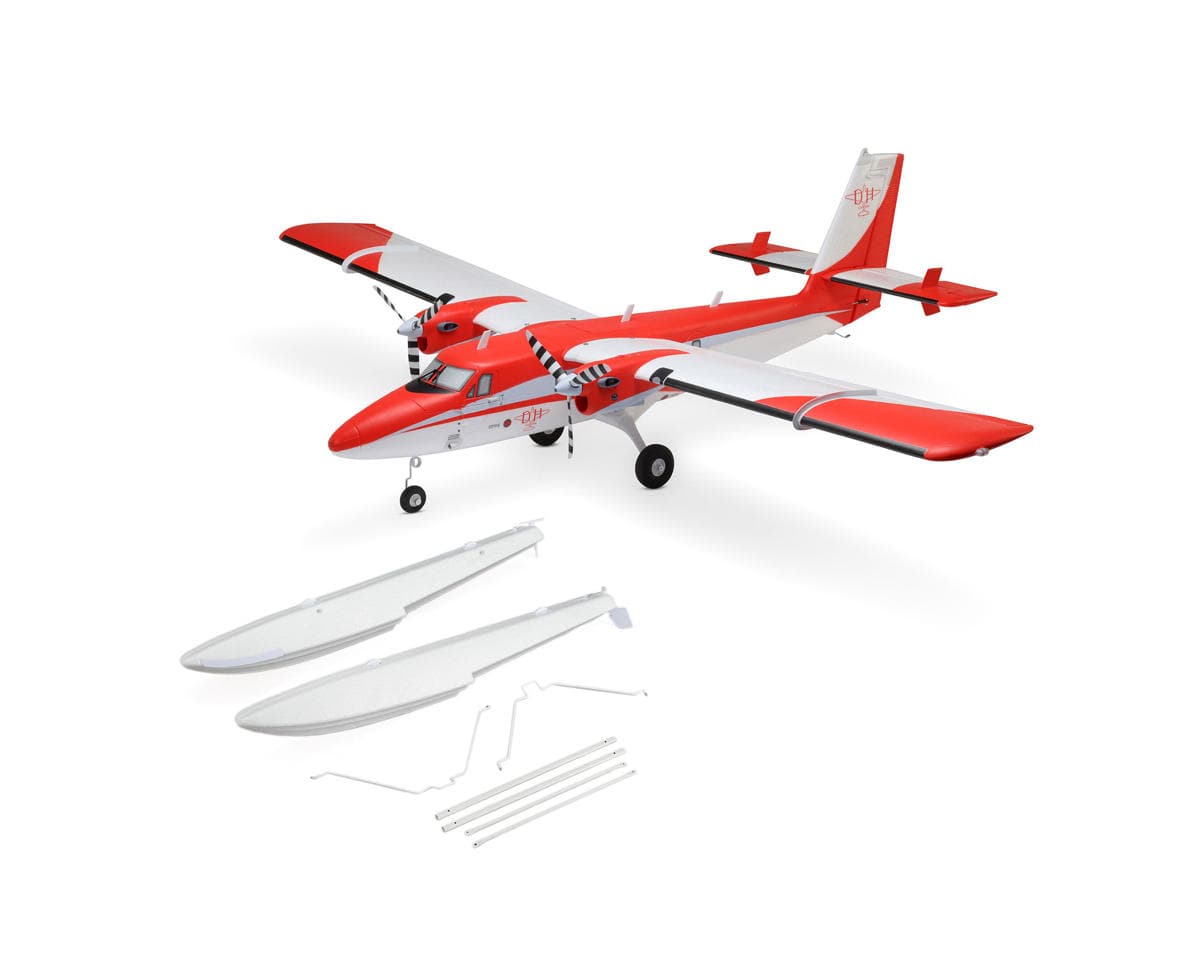 E-flite DHC-6 Twin Otter 1.4m BNF Basic Electric Airplane (1450mm) w/Floats, AS3X+ & SAFE Select