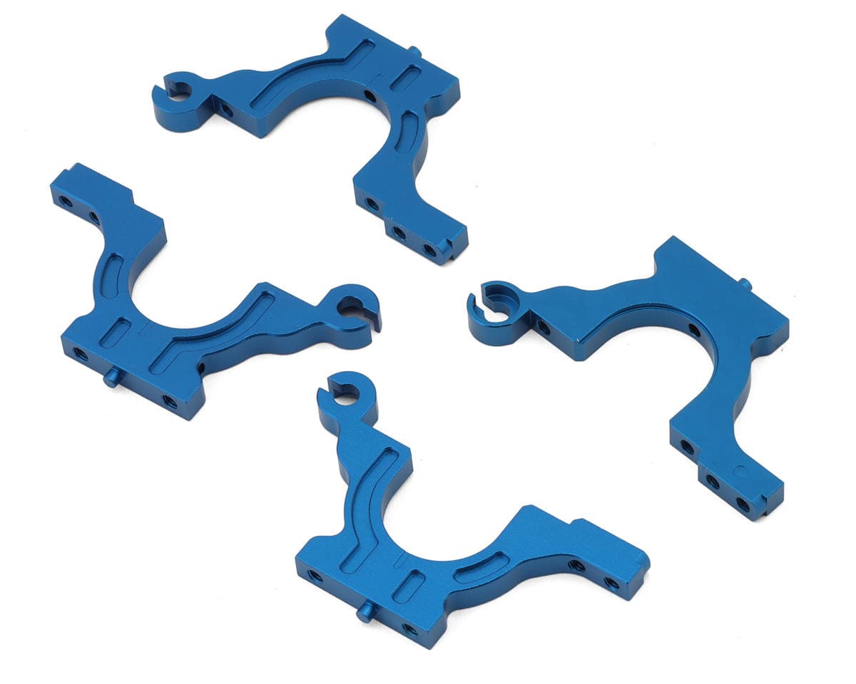 Yokomo Aluminum Lower Bulkhead Set (Blue) (Front/Rear) (RS1.0/2.0)