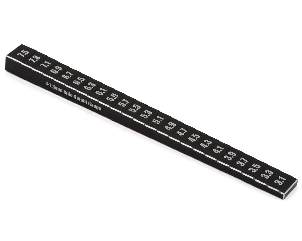 Yokomo Touring Car Aluminum Ride Height Gauge (Black) (3-7.5mm)