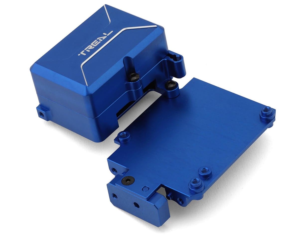 Treal Hobby Losi® LMT 2.0 Aluminum LCG Electronics Tray & Mount Set (Blue)