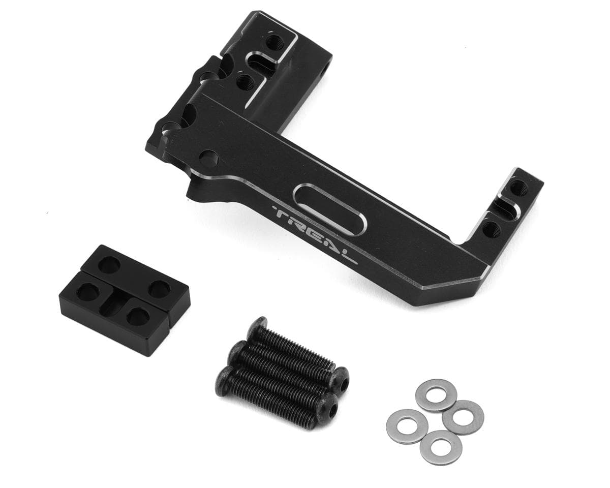 Treal Hobby H10 Optic Aluminum Servo Mount (Black)