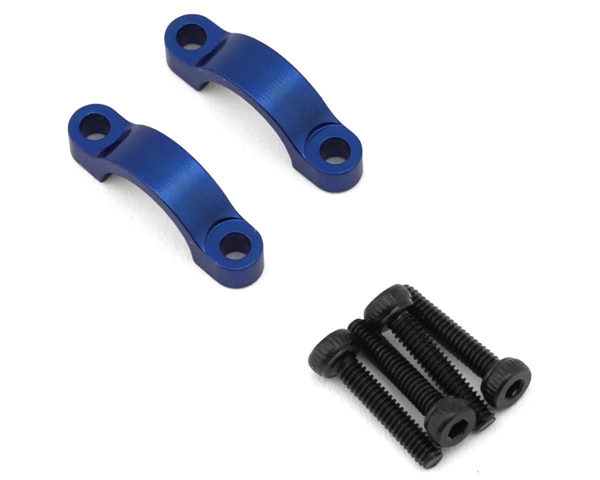 Treal Hobby Vanquish H10 Optic 7075 Aluminum Hydro Ram Steering Clamps (Blue) (2)