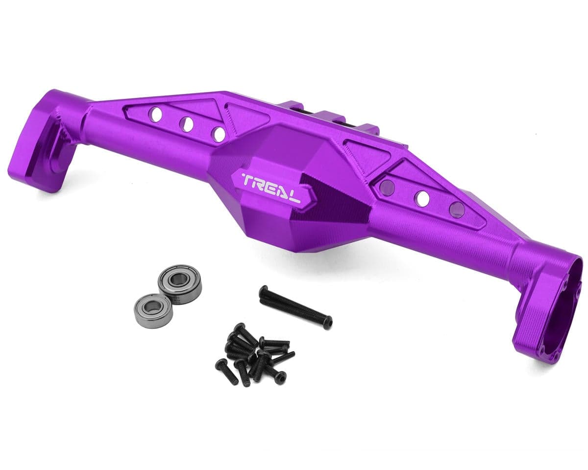 Treal Hobby Axial AXP8 Gilamon 7075 CNC-Machined Aluminum Rear Axle Housing (Purple)