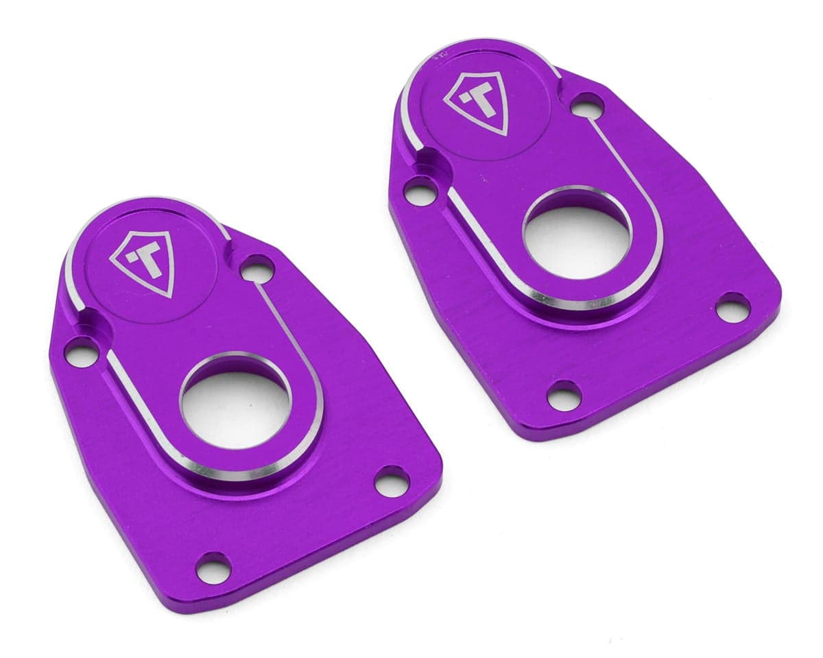 Treal Hobby Axial AXP8 Gilamon 7075 CNC-Machined Aluminum Portal Covers (Purple) (2)