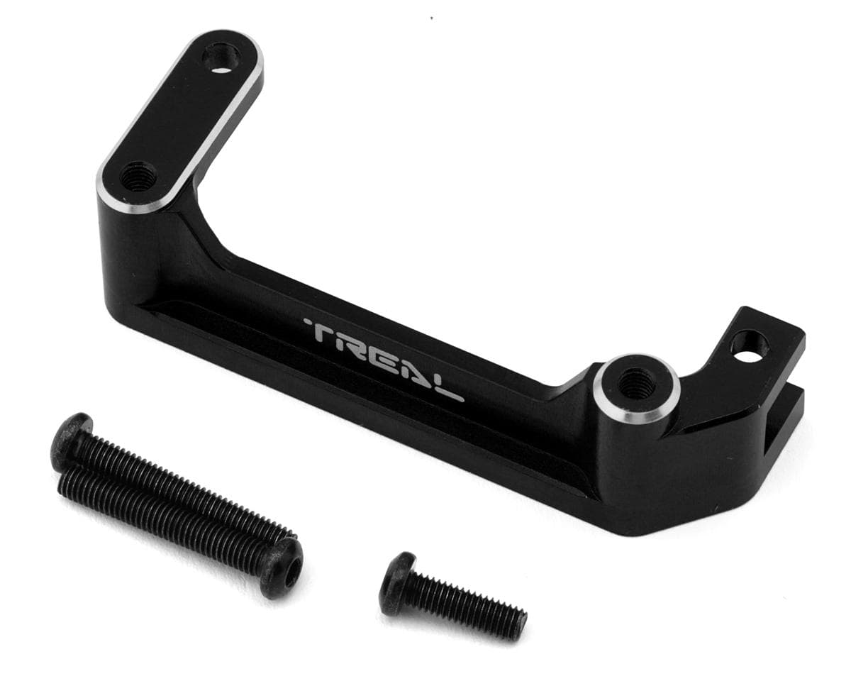 Treal Hobby Axial AXP8 Gilamon Machined Aluminum Front Upper Links Mount Brace (Black)