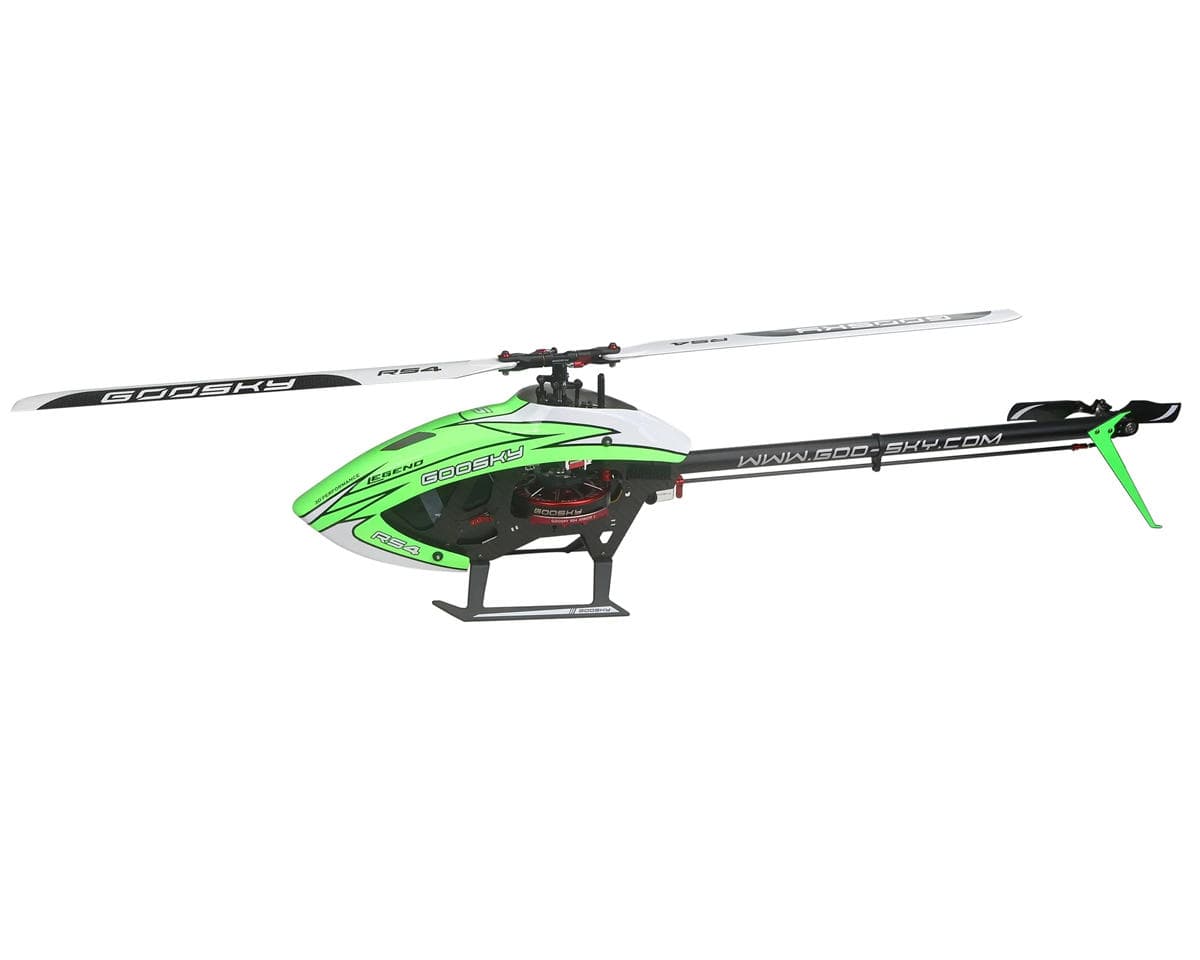 GooSky Legend RS4 Venom Electric Helicopter Combo Kit (Green) w/80A ESC, Servos, Motor & 6S LiPo Battery