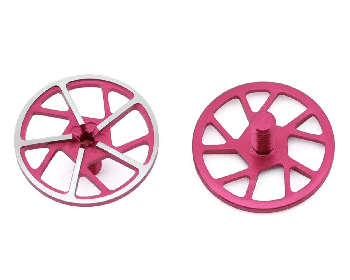 1UP Racing Tenfold UltraLite Aluminum Wing Screws (Hot Pink) (2)