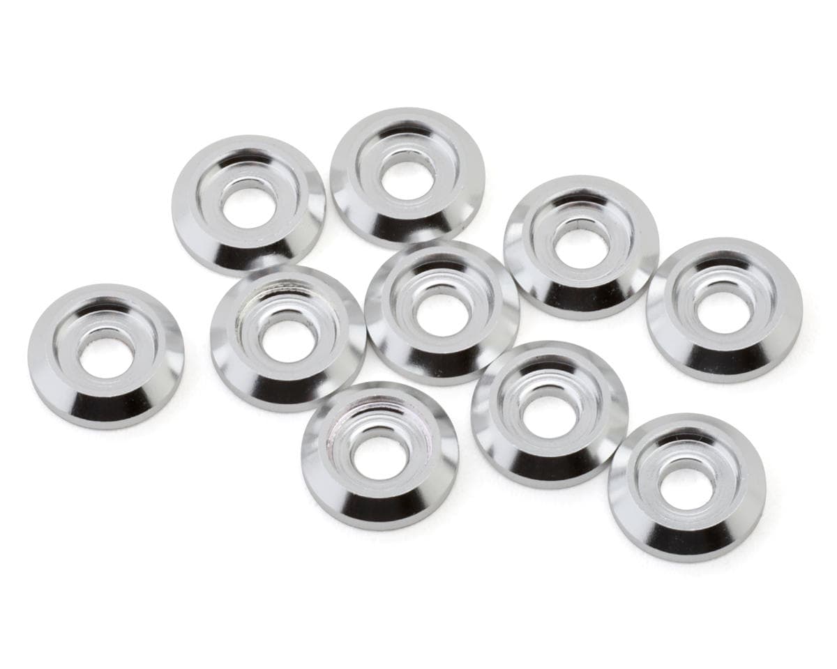 SAB Goblin Aluminum Finishing Cap Head Washers (Silver) (10) (Goblin500/Goblin630/Goblin700/Goblin770)