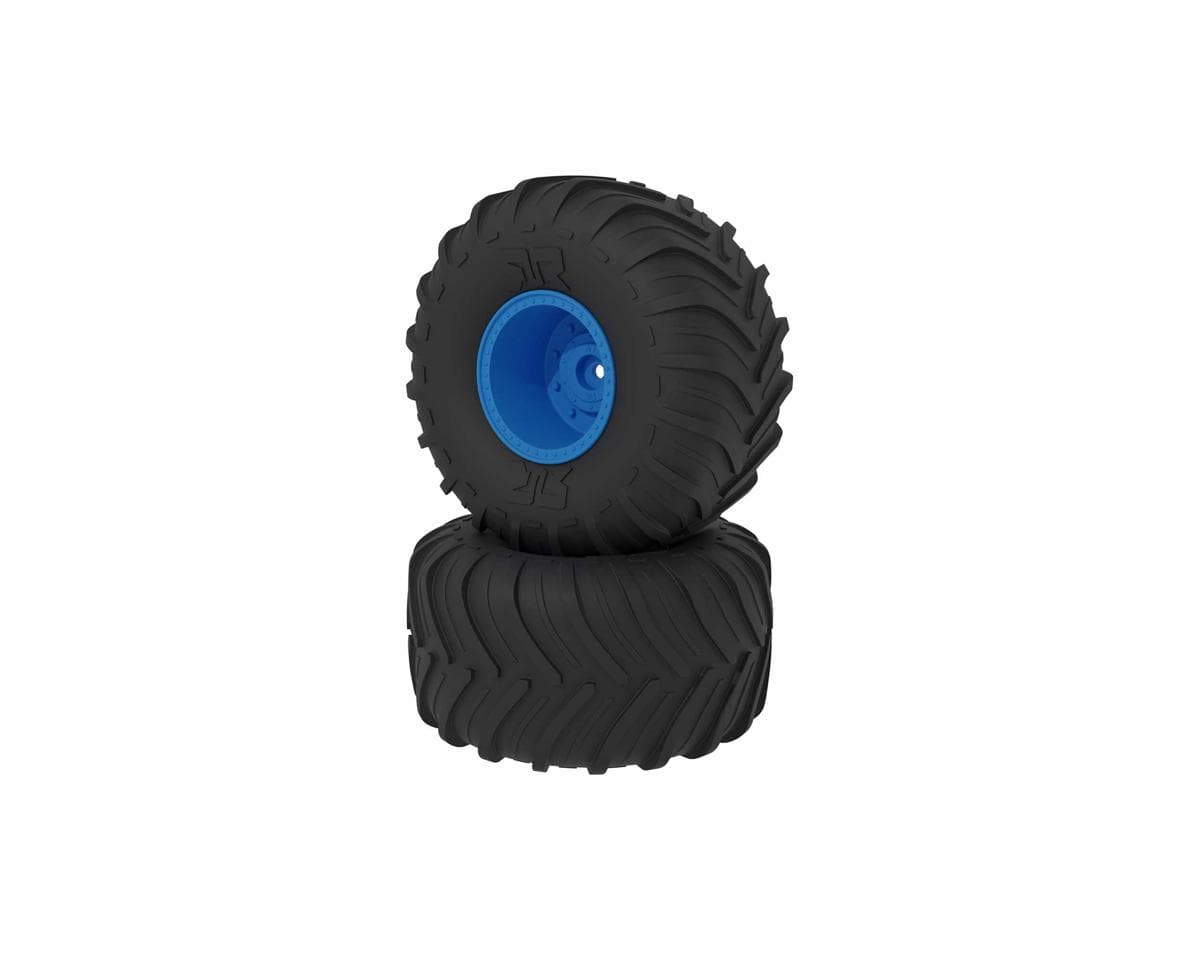 Arrma dBoots Chevron MT Tire Set, Glued, Blue