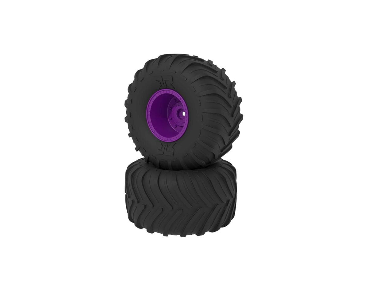 Arrma dBoots Chevron MT Tire Set, Glued, Purple