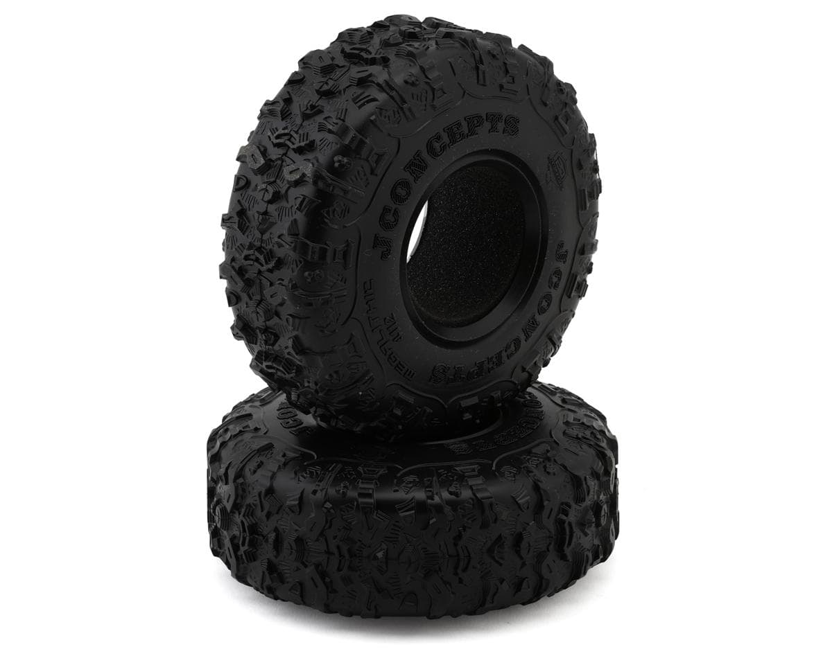 JConcepts Megalithic 2.2" All Terrain Rock Crawler Tires (2) (OD - 5.25”) (Green) w/Foam Inserts