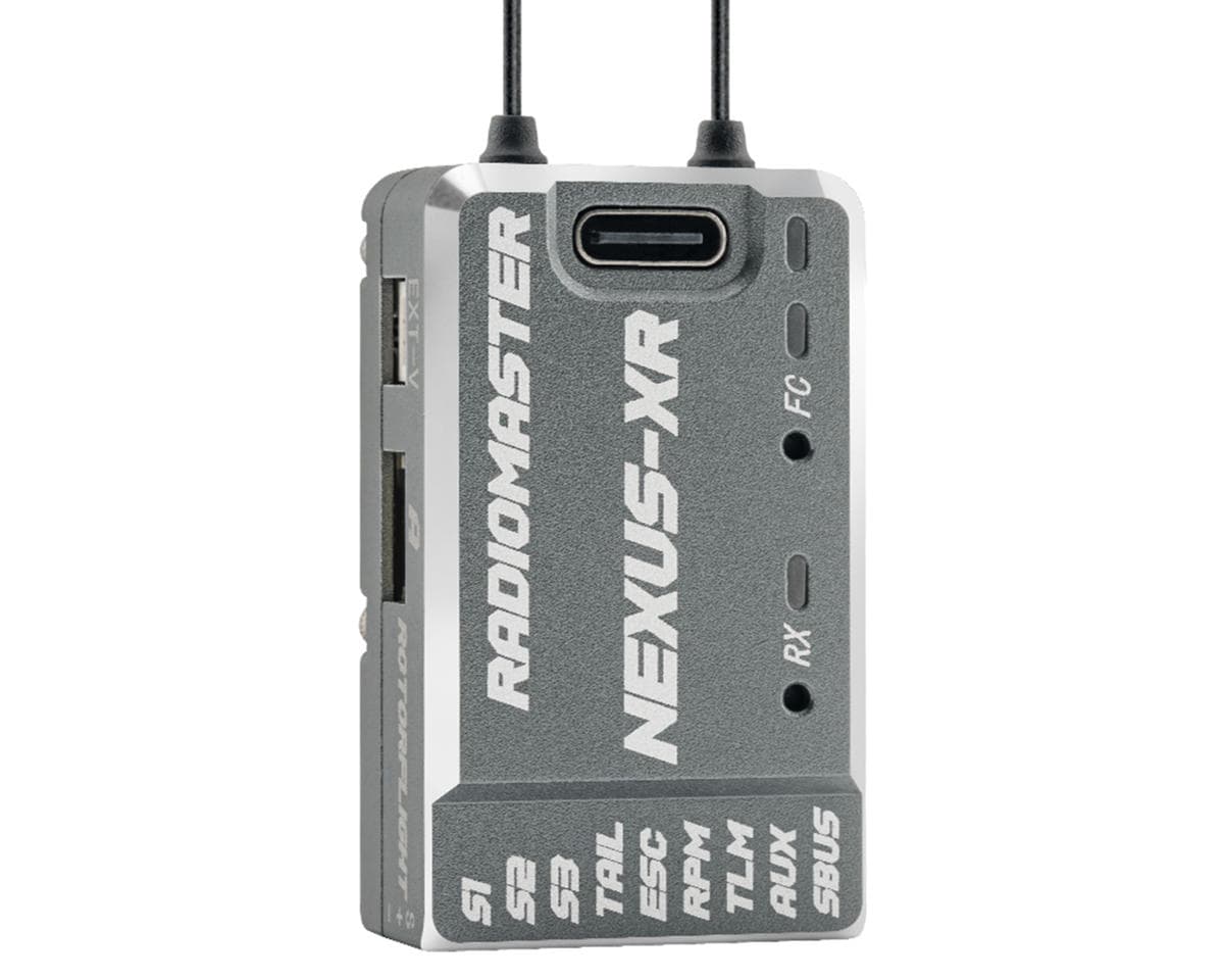 RadioMaster Nexus-XR Rotorflight Helicopter 2.4GHz Receiver Gyro (Grey)