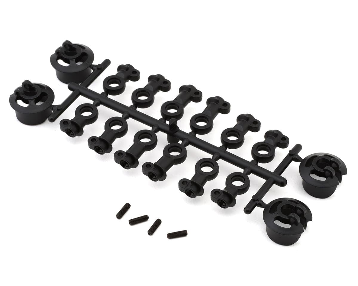 Tekno RC Locking Shock Ends & Spring Perch Set