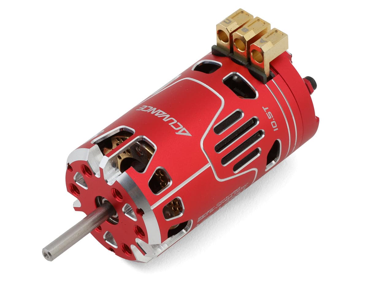 Acuvance MerV-ERA Premium Sensored Brushless Drift Motor w/Internal Fan (10.5T) (Red)