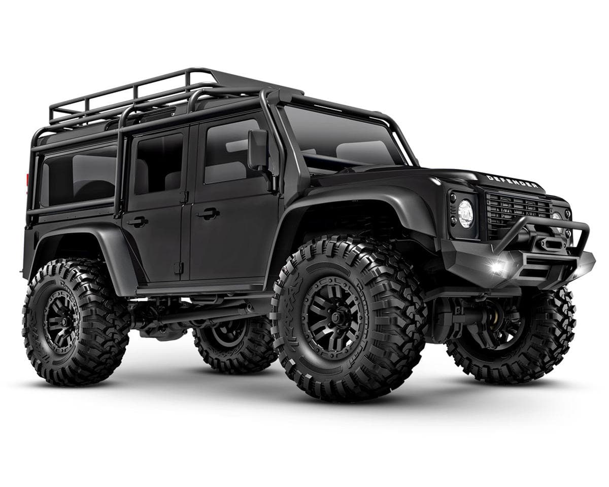 Traxxas TRX-4M® 1/18 RTR Electric Rock Crawler w/Land Rover Defender Body (Black) w/TQ™ 2.4GHz Radio