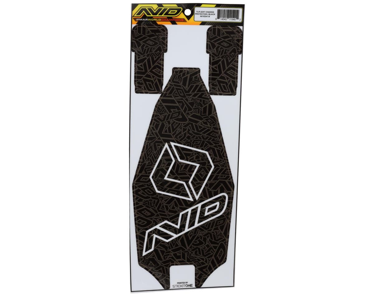 Avid RC TLR 22X-T Pre-Cut Chassis Protective Sheet (Black)
