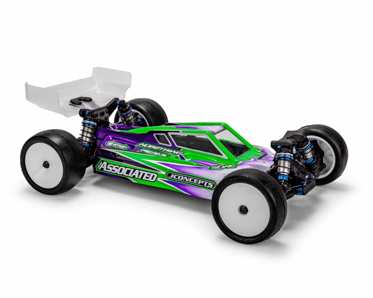JConcepts Associated RC10B84 "S2" 1/10 4WD Buggy Body w/Turf Wing (Clear) (Lightweight)
