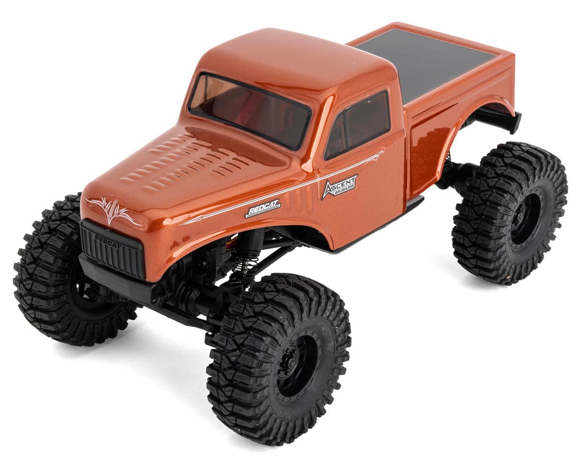 Redcat Ascent-18 1/18 4WD RTR Brushless Rock Crawler (Orange) w/2.4GHz Radio, Battery & Charger