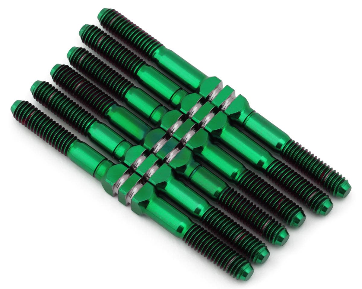 Whitz Racing Products Team Associated B84 HyperMax 3.5mm Titanium Turnbuckle Kit (Green)