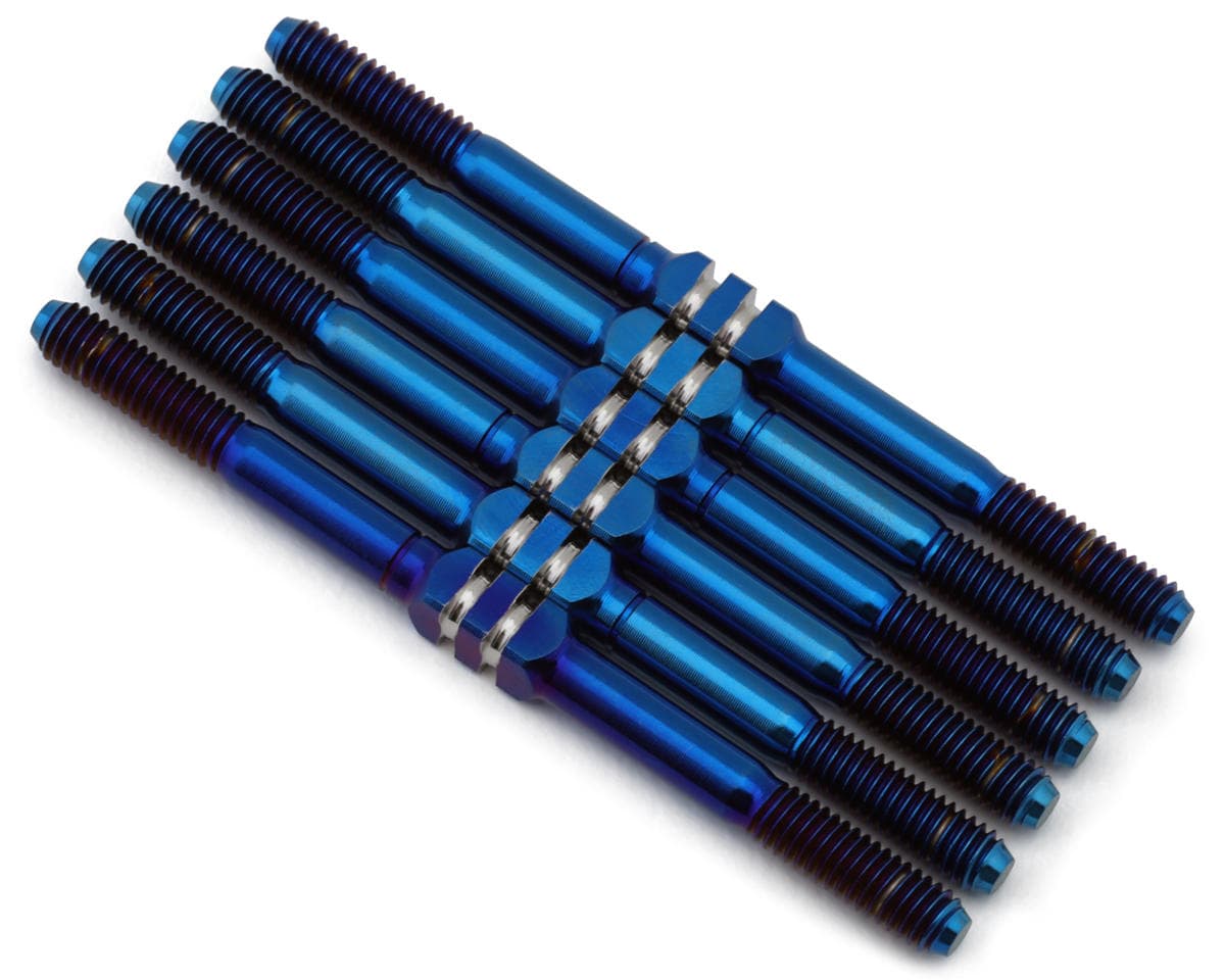 Whitz Racing Products Xray XB2 2025 HyperMax 3.5mm Titanium Turnbuckle Kit (Blue)
