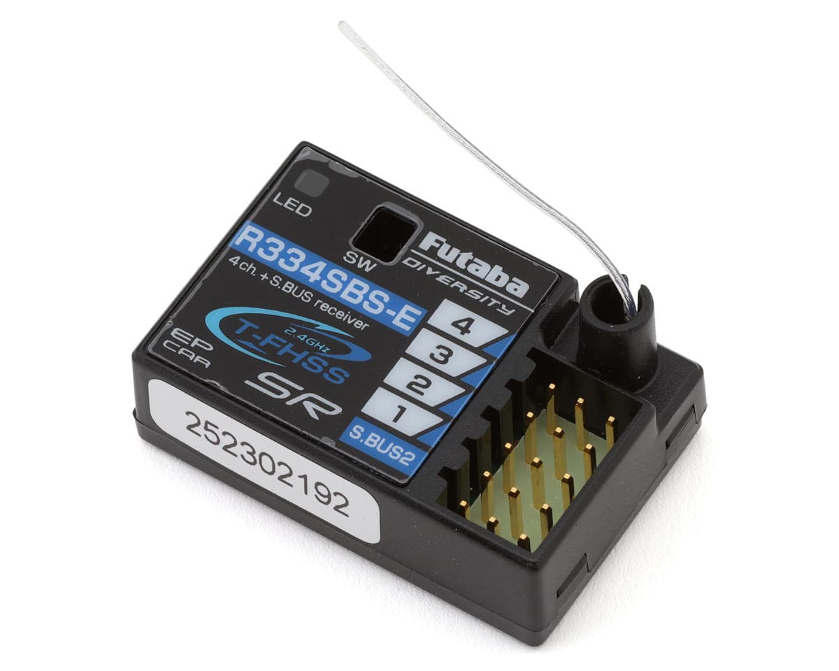 Futaba R334SBS-E T-FHSS SR S.Bus2 4-Channel 2.4GHz Receiver (EP Only)
