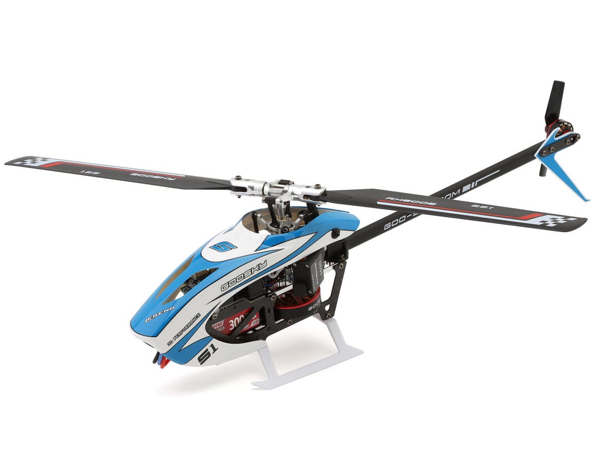 GooSky S1 V2 Combo BNF Electric Helicopter (Blue)