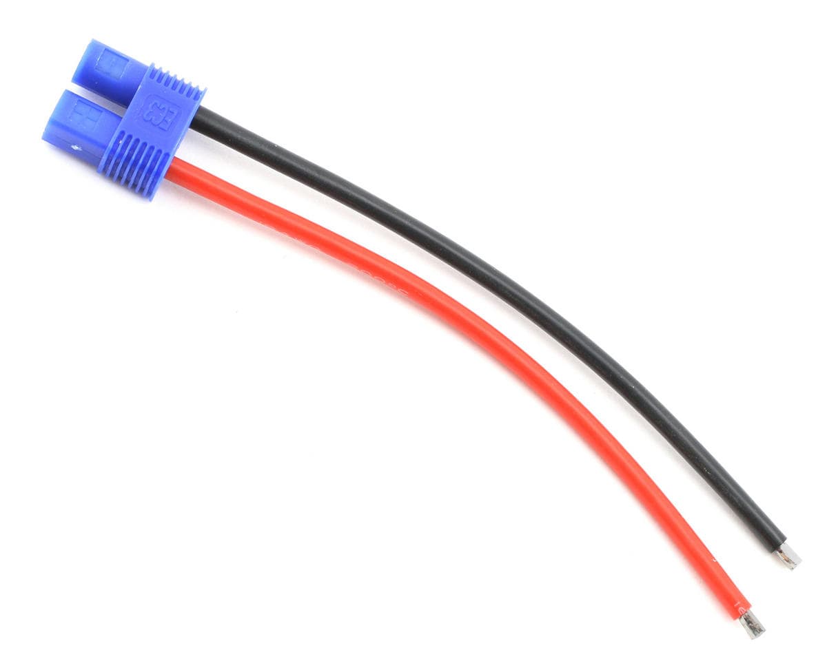 E-flite EC3 Battery Connector w/4" Wire (16GA)