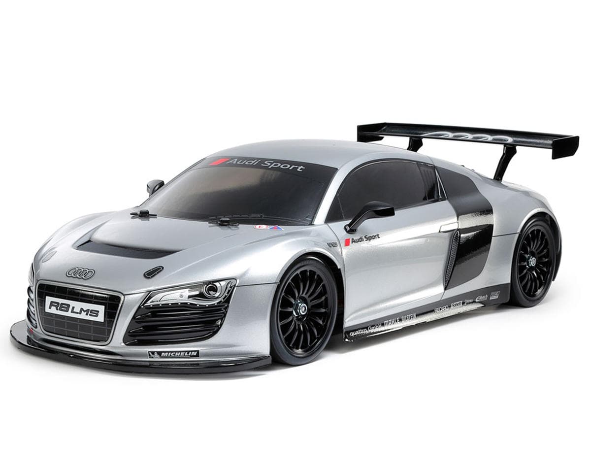 Tamiya TT-02 2008 Audi R8 LMS 1/10 4WD Electric Touring Car Kit w/Pre-Painted Body (Limited Edition) (Silver)