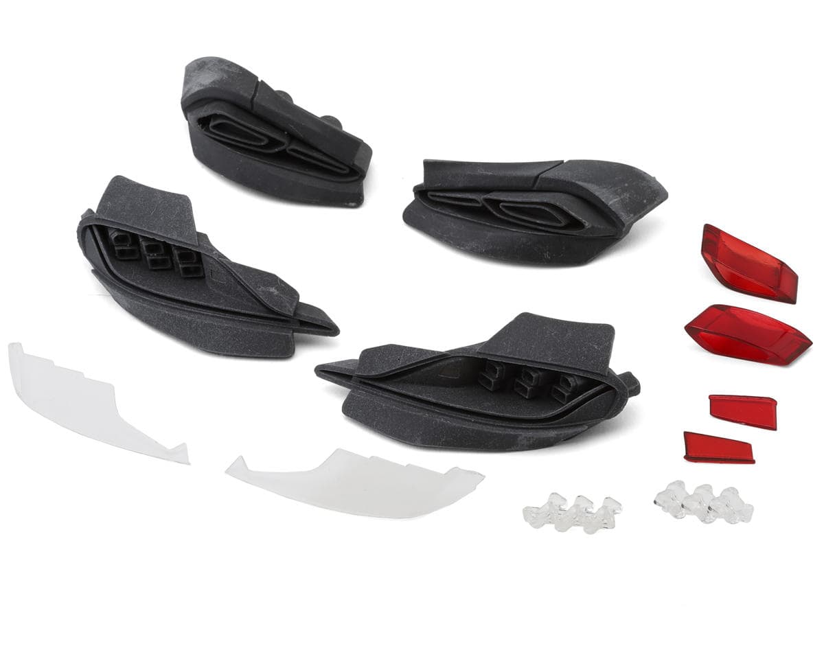 24K RC Technology 1/10 Toyota GR Supra MK5 A90 Light Buckets (Version R) (Front/Rear) (Miniature Scale Drift Accessory) w/Lenses