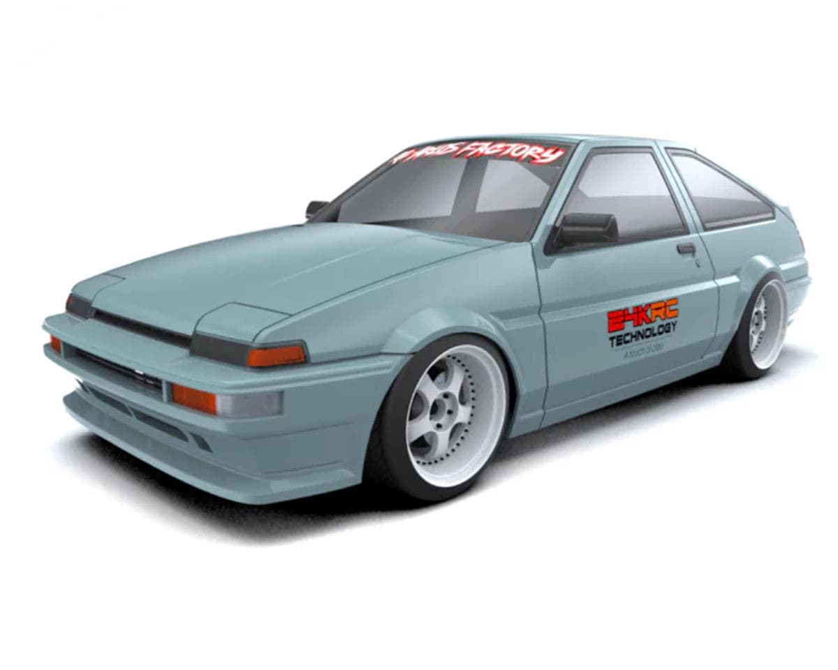 24K RC Technology 1/10 Toyota AE86 Trueno Drift Body (Clear) (257mm Wheelbase)