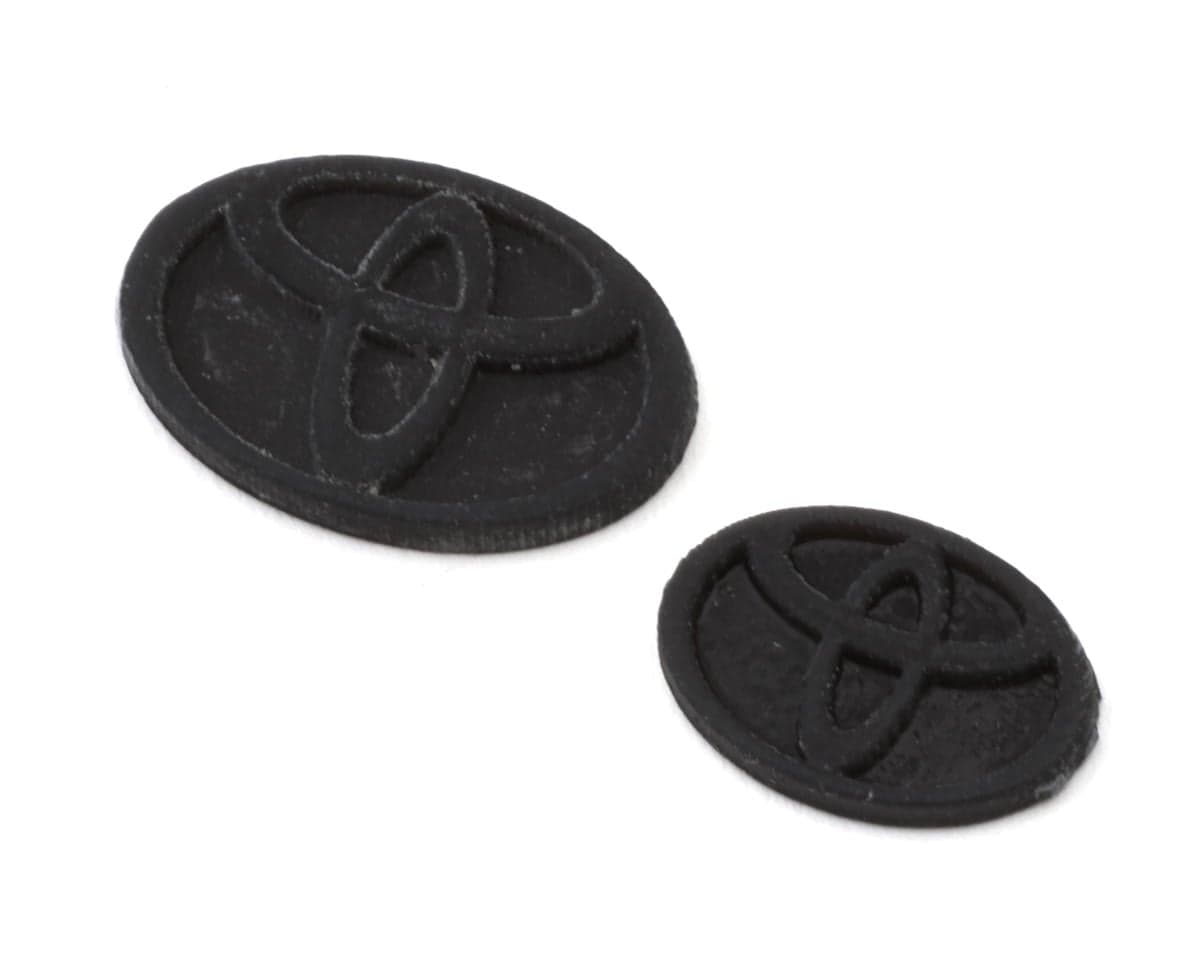 24K RC Technology 1/10 Toyota Yaris GR Emblems (2) (Front/Rear) (Miniature Scale Drift Accessory)