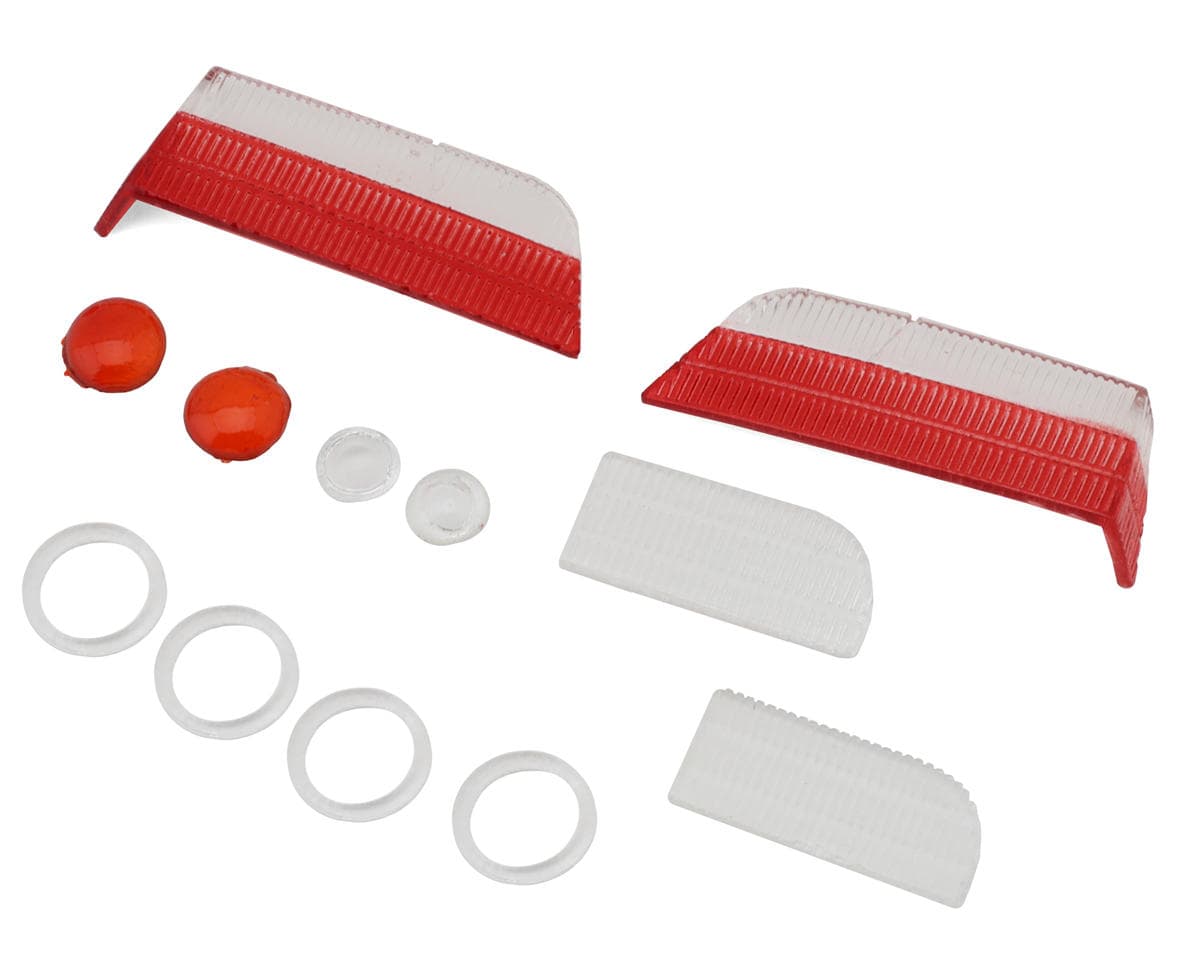 24K RC Technology 1/10 BMW GR Works E36 M3 Light Lens Set (Front/Rear) (Miniature Scale Drift Accessory)