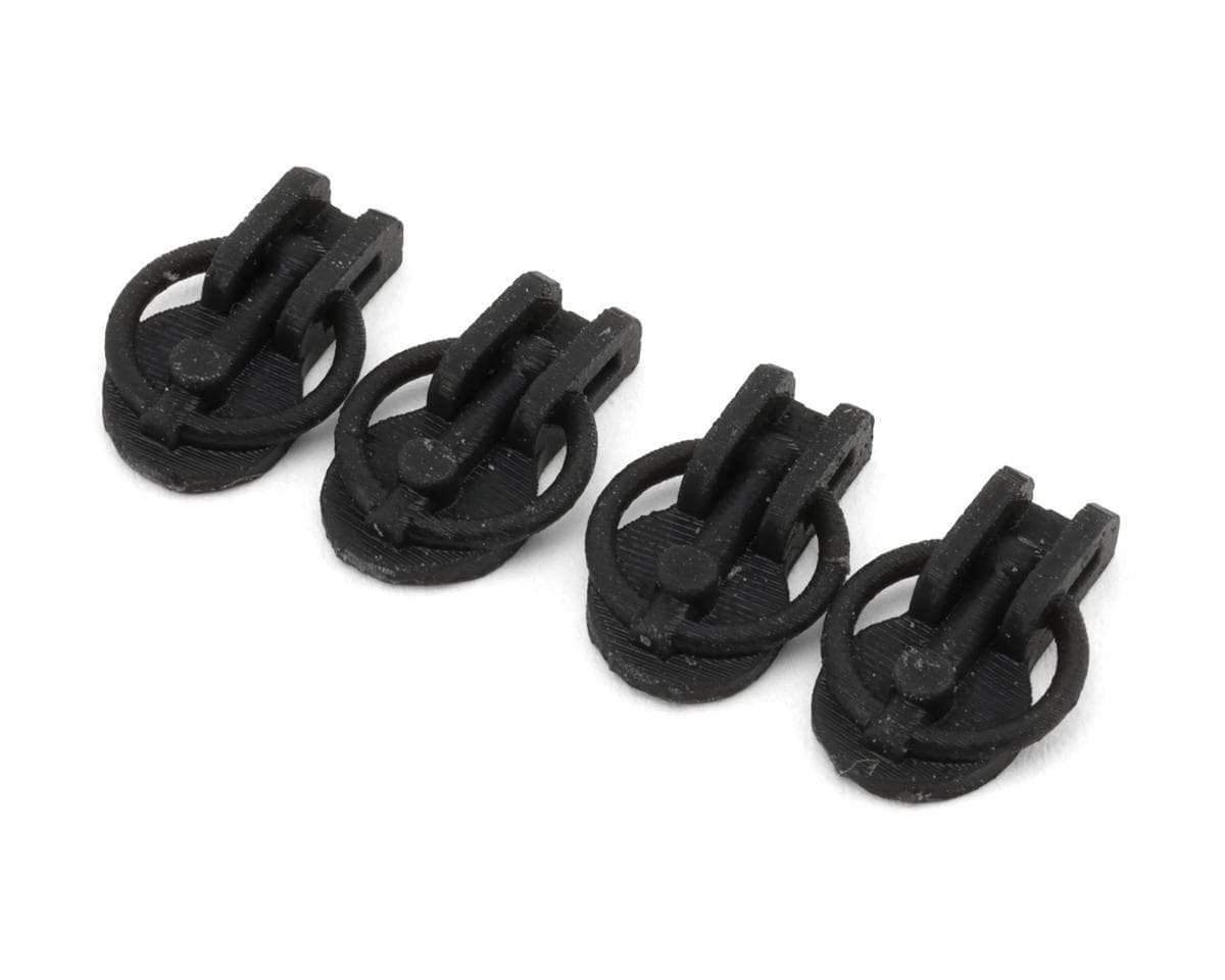 24K RC Technology 1/10 Nissan MaxRacing PS13 Hood Lock Clips (4) (Miniature Scale Drift Accessory)