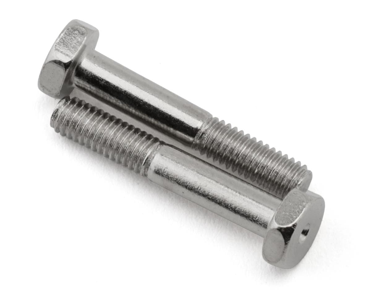 HongNor X5B 3x18mm Bottom Lower Shock Screws (Silver) (2) (Counter-Clockwise)